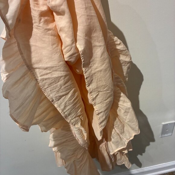 Loup Charmant 100% Cotton Light Pink Flowy Halter Midi Dress - Women's XS - Picture 6 of 6